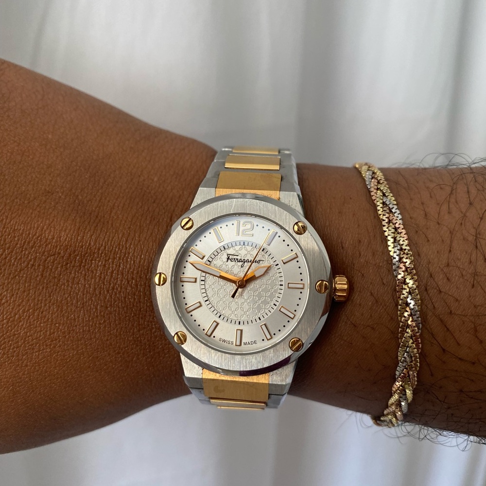 Rare Ferragamo Watch Dual-Tone